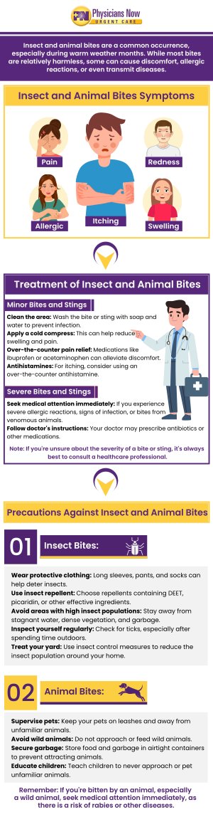 Animal bites rarely are life-threatening, but if they become infected, you can develop serious medical problems. Walk in or visit Physicians Now Urgent Care and Walk-In Clinic now if you need to be treated for animal bites. Contact us today for more information. Our urgent care is conveniently located at 15215 Shady Grove Rd., Suite 100, Rockville, MD 20850. Animal bites rarely are life-threatening, but if they become infected, you can develop serious medical problems. Walk in or visit Physicians Now Urgent Care and Walk-In Clinic now if you need to be treated for animal bites. Contact us today for more information. Our urgent care is conveniently located at 15215 Shady Grove Rd., Suite 100, Rockville, MD 20850.