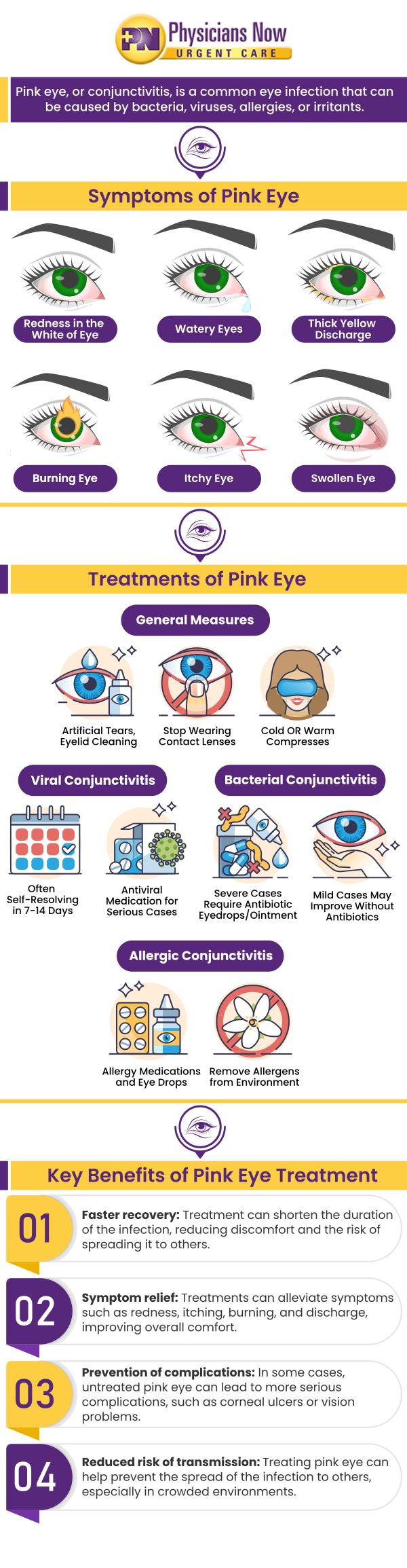 Pink eye is an inflammation of the transparent membrane that lines the eyelid and eyeball. Symptoms of pink eye can vary but typically include redness or swelling of the white of the eye. Although pink eye is a relatively minor illness, it does not feel that way when you are in the thick of it! If you are looking for fast and effective relief from pink eye, our experienced doctors at Physicians Now Urgent Care and Walk-In Clinic can provide you with the help you need! Contact us for more information. Our clinic is located at 15215 Shady Grove Road, Suite 100, Rockville MD 20850. Pink eye is an inflammation of the transparent membrane that lines the eyelid and eyeball. Symptoms of pink eye can vary but typically include redness or swelling of the white of the eye. Although pink eye is a relatively minor illness, it does not feel that way when you are in the thick of it! If you are looking for fast and effective relief from pink eye, our experienced doctors at Physicians Now Urgent Care and Walk-In Clinic can provide you with the help you need! Contact us for more information. Our clinic is located at 15215 Shady Grove Road, Suite 100, Rockville MD 20850.