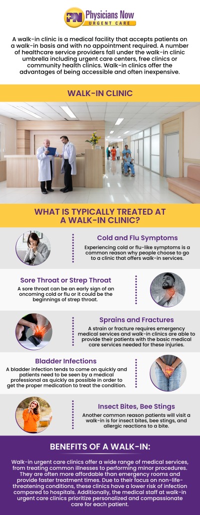 If you are looking for convenient walk-in medical care in Rockville, MD, Physicians Now Urgent Care provides accessible healthcare support for a variety of non-emergency medical concerns. We offer timely evaluations for unexpected illnesses, minor injuries, and other health needs without requiring an appointment in advance. At Physicians Now Urgent Care, Dr. Chinedum Olisemeka, DO, and our team focus on delivering compassionate, patient-centered care. We are committed to helping individuals and families receive efficient medical attention when they need it most. Contact us today for more information. Our urgent care is conveniently located at 15215 Shady Grove Rd., Suite 100, Rockville, MD 20850.